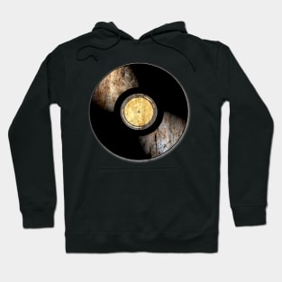 Vinyl Record rusty texture Hoodie